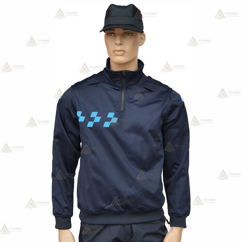 Jersey softshell monocolor azul marino con membrana PU para Policía Local