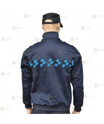 Jersey softshell monocolor azul marino con membrana PU para Policía Local