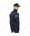 Jersey softshell monocolor azul marino con membrana PU para Policía Local
