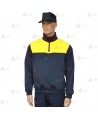 Jersey softshell bicolor con membrana PU color marino y amarillo flúor para Policía Local