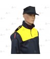 Jersey softshell bicolor con membrana PU color marino y amarillo flúor para Policía Local