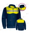 Jersey softshell bicolor con membrana PU color marino y amarillo flúor para Policía Local