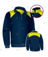 Jersey softshell bicolor marino/amarillo flúor con membrana PU para Policía Local
