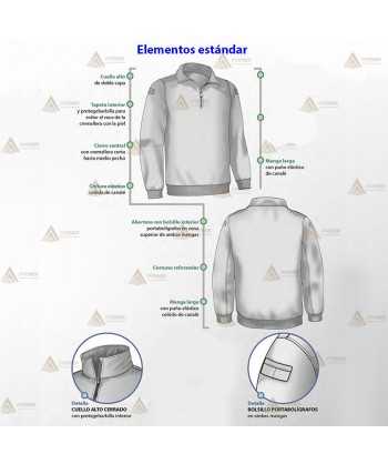 Jersey softshell monocolor verde militar con membrana PU para Agentes Rurales y Medioambientales