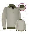 Jersey softshell bicolor con membrana PU color arena y verde militar para Agentes Rurales y Medioambientales