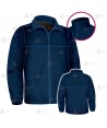 Chaqueta polar monocolor azul marino con cremallera para Policía Local