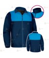 Chaqueta polar bicolor marino/azul tropical con cremallera para Policía Local