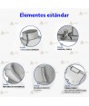 Chaqueta polar bicolor marino/azul tropical con cremallera y cinta reflectante para Policía Local