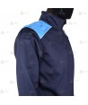 Chaqueta polar bicolor marino/azul tropical con cremallera para Policía Local