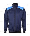 Chaqueta polar bicolor marino/azul tropical con cremallera para Policía Local