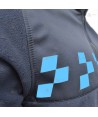 Chaqueta polar monocolor azul marino con damero azul y cremallera para Policía Local