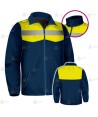Chaqueta polar bicolor marino/amarillo flúor con cremallera para Policía Local