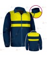 Chaqueta polar bicolor marino/amarillo flúor con cremallera para Policía Local