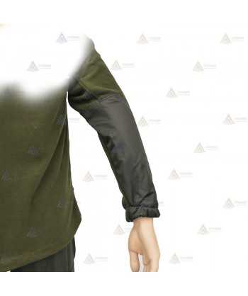 Chaqueta polar bicolor verde militar/amarillo flúor con cremallera para Agentes rurales y medioambientales
