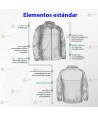 Chaqueta polar bicolor verde militar/amarillo flúor con cremallera para Agentes rurales y medioambientales