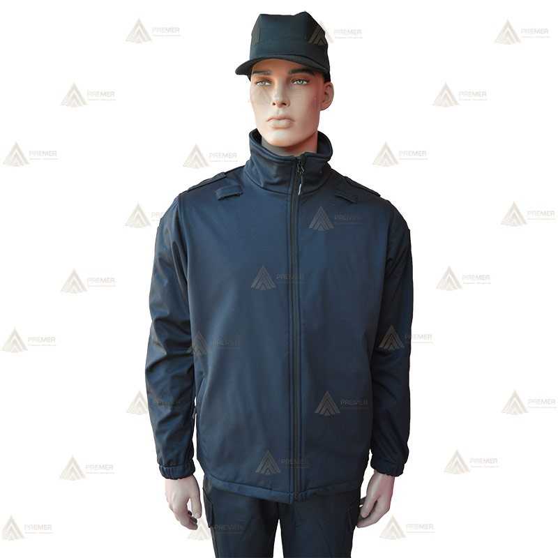 Chaqueta softshell color azul marino con membrana PU para Policía Local