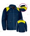 Chaqueta polar bicolor marino/amarillo flúor con cremallera para Policía Local