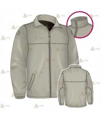 Chaqueta polar monocolor con cremallera para Agentes Rurales