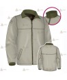 Chaqueta polar color Arena y Verde Militar con cremallera para Agentes Rurales y medioambientales