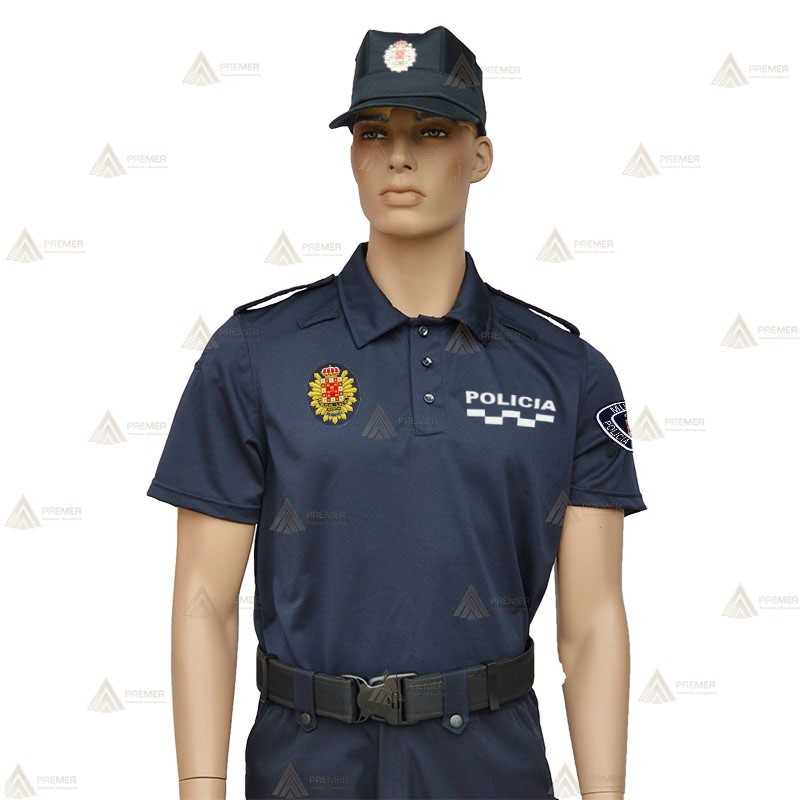 Polo mono color de manga corta para Policía Local de Murcia