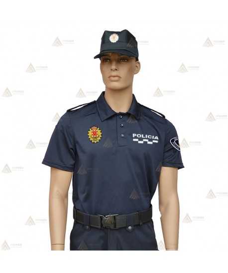 Polo mono color de manga corta para Policía Local de Murcia