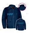 Chaqueta softshell monocolor con  damero azul y membrana PU para Policía Local