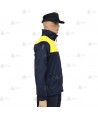 Chaqueta softshell color azul marino y amarillo flúor con membrana PU para Policía Local