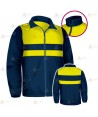 Chaqueta softshell color azul marino y amarillo flúor con cinta  y membrana PU para Policía Local
