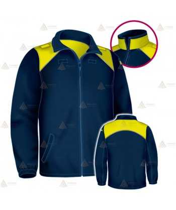 Chaqueta softshell color azul marino y amarillo flúor con membrana PU para Policía Local