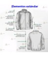 Chaqueta softshell color Arena y verde militar con membrana PU para Agentes Rurales y Medioambientales