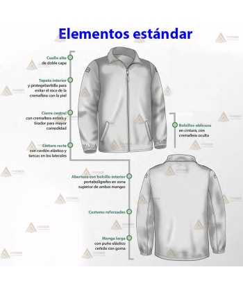 Chaqueta softshell color verde militar con membrana PU para Agentes Rurales medioambientales