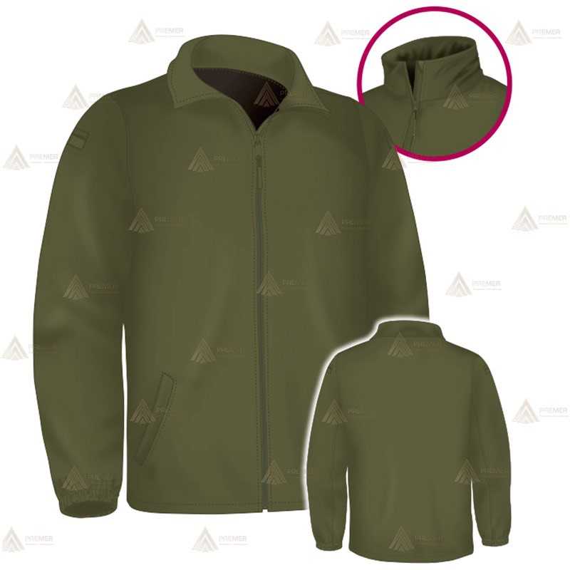 Chaqueta softshell color verde militar con membrana PU para Agentes Rurales