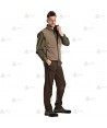 Pantalón sport multibolsillos bielástico y transpirable color marrón para Agentes Forestales