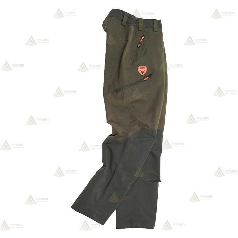 Pantalón impermeable sport color verde oliva/verde bosque multibolsillos con refuerzos para Agentes rurales y forestales