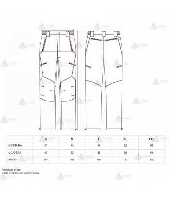 Pantalón deportivo de viscosa con refuerzos para Agentes Forestales