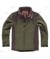 Chaqueta softshell bicolor verde caza/marrón para Agentes Rurales