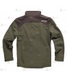 Chaqueta softshell bicolor verde caza/marrón para Agentes Rurales