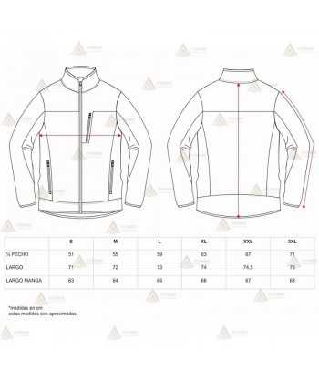 Chaqueta softshell combinada con tejido de punto para Agentes Rurales