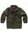 Parka impermeable acolchada color verde caza/marrón para Agentes Forestales y rurales