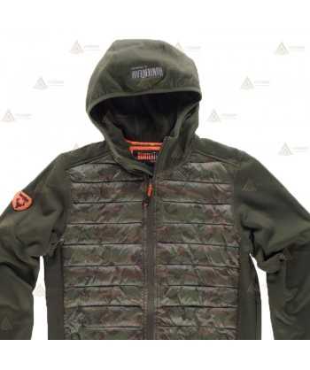 Chaqueta softshell y tejido acolchado de camuflaje con capucha para Agentes Rurales