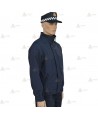 Cazadora softshell monocolor azul marino personalizable con membrana PU para Policía Local