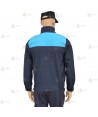 Cazadora softshell bicolor azul marino y azul tropical con membrana PU impermeable  para Policía Local