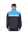Cazadora softshell bicolor marino/azul tropical con membrana PU y cinta reflectante para Policía Local
