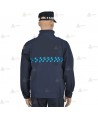 Cazadora softshell con membrana PU y damero azul para Policía Local