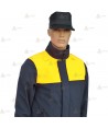 Cazadora softshell bicolor azul marino y amarillo flúor con membrana PU impermeable  para Policía Local