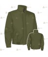Cazadora softshell  de color verde miliar con membrana PU y personalizable para Agentes Rurales