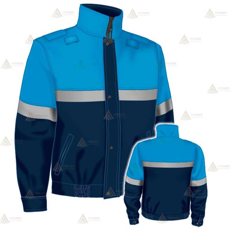 Cazadora softshell bicolor con membrana PTFE y cinta reflectante para Policía Local