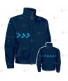 Cazadora softshell color azul marino orión con damero azul y membrana PTFE para Policía Local