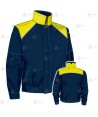 Cazadora softshell color azul marino y amarillo flúor con membrana PTFE para Policía Local del País Vasco
