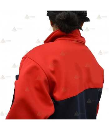 Chaqueta softshell bicolor personalizable para parque de bomberos